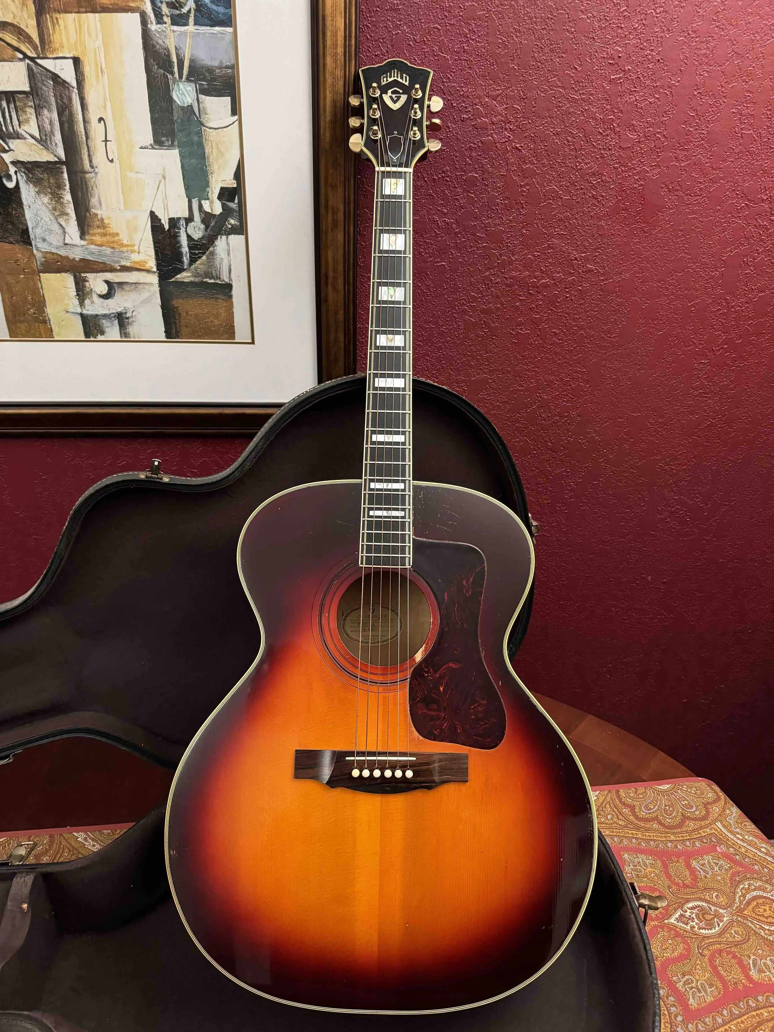 Aria GL500 Guild F50 copy model 1970's 1967 Guild Navarre F50 SB